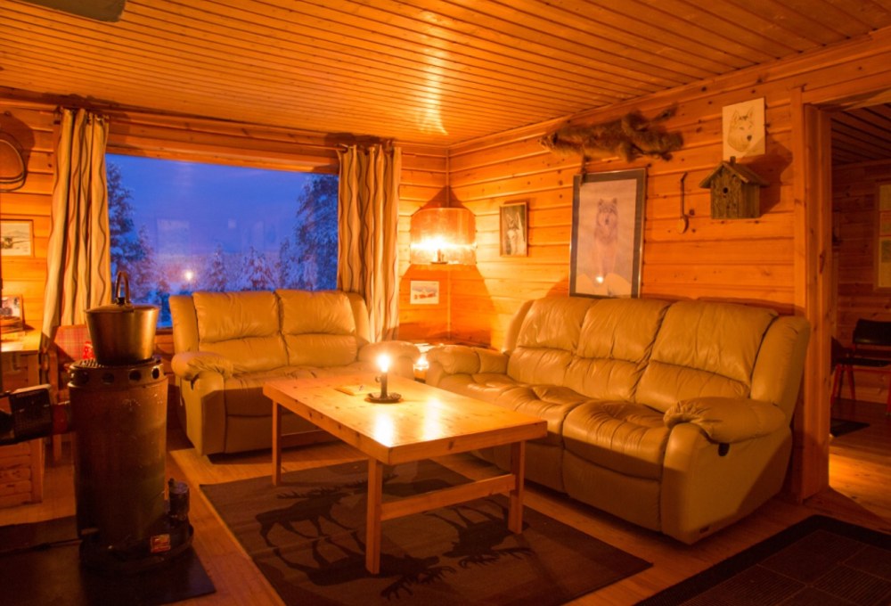 Wildnishütte Schweden Innenansicht